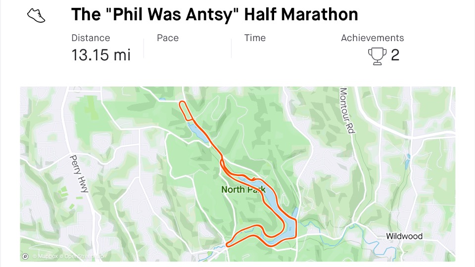 You are currently viewing The ‘Phil Was Antsy’ Half Marathon